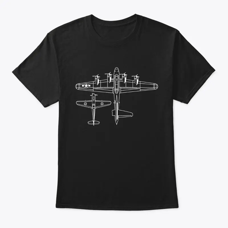 B-17 and BF-109 (White)